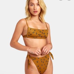 RVCA Chitah Brown Bikini Set
